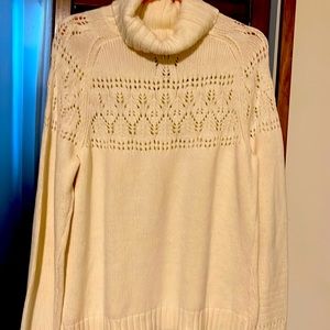 Off-white knit sweater